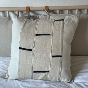 Neutral Mudcloth Style Pillow